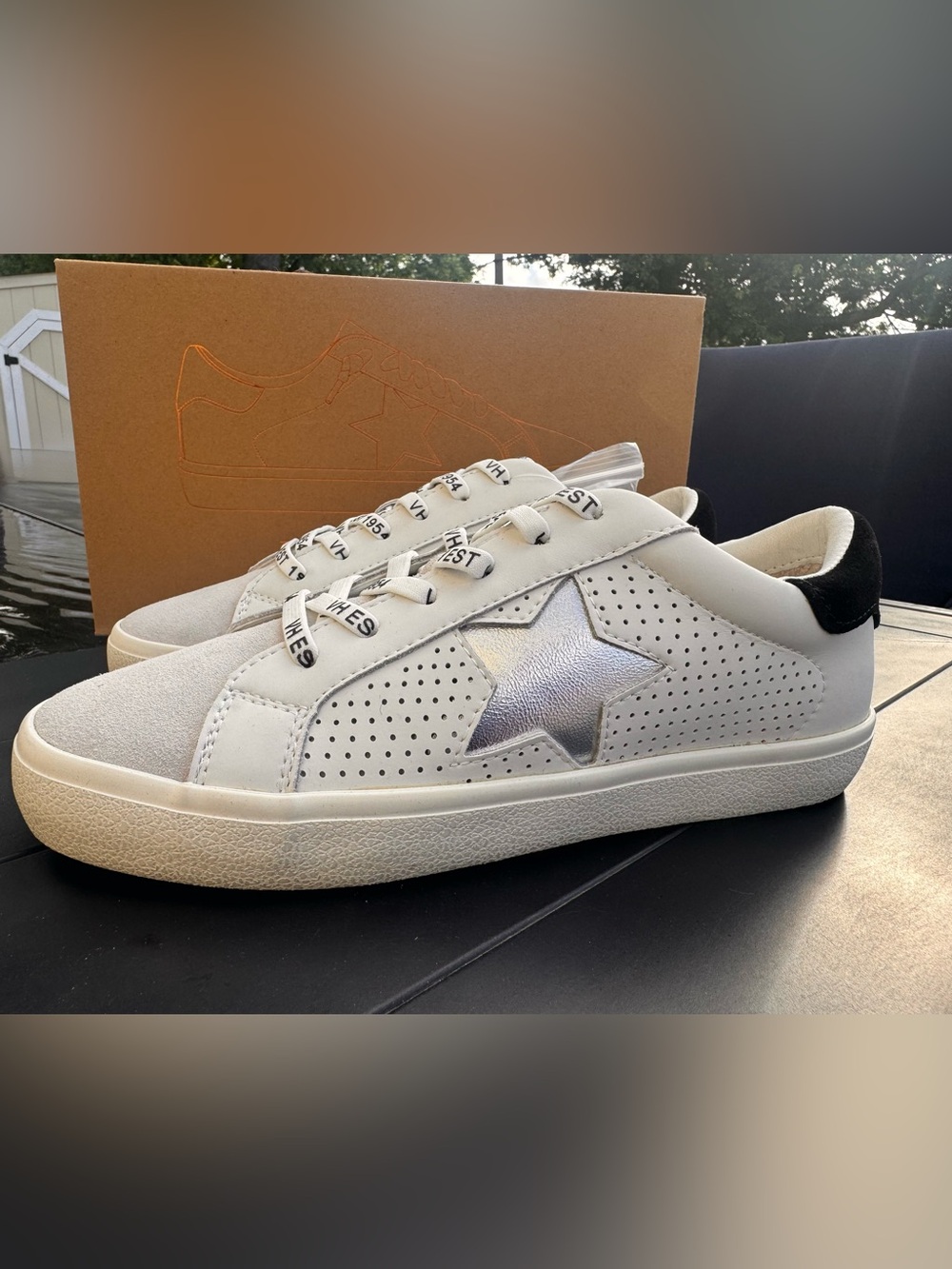 NEW VINTAGE HAVANA gadol 29 in white/grey black Sz 7.5